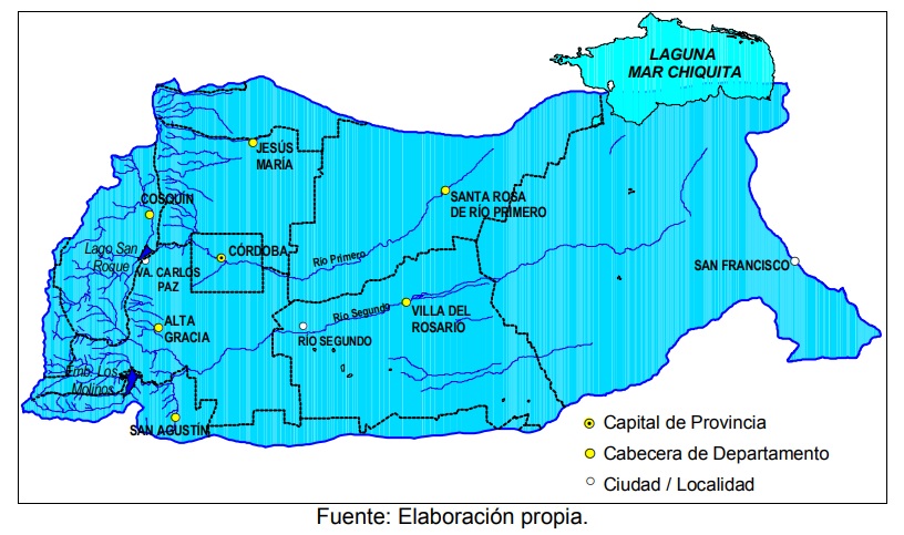 mapa rio carcaraña